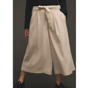 Women's Maeve by Anthropologie 16W Plus Light Sand Wide Leg Pants